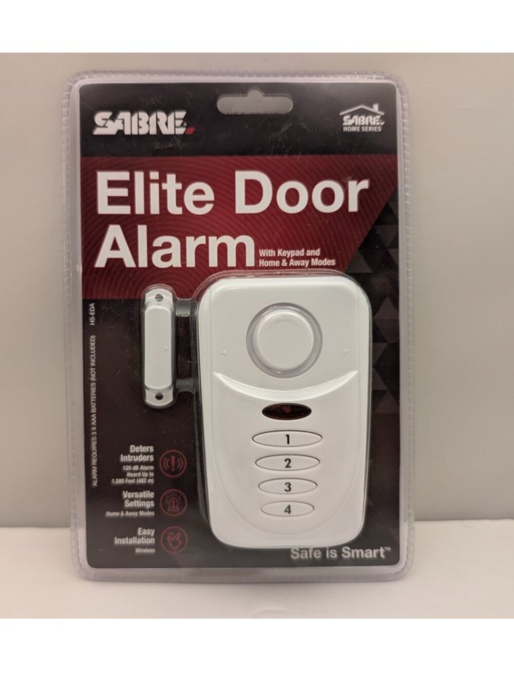 SABRE Home Series Elite Door Alarm w/ Keypad + Home & Away Modes | HS-EDA | NEW